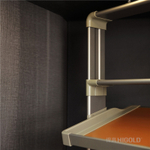 Вращающаяся полка для обуви, 685x355x(790-990), 4 уровня