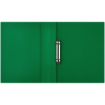 Папка на 2 кольцах А4 700мкм, зеленая "Кристалл" (Стамм)