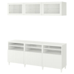 Тумба под телевизор - IKEA BESTÅ/BESTA, 180x42x192 см, белый, Бесто ИКЕА