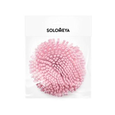 [Solomeya] Мочалка спонж для тела РОЗОВАЯ Bath Sponge Pink, 1шт