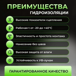 Мастика битумная для фундамента, подходит для бетона, металла, дерева.22л 20 кг