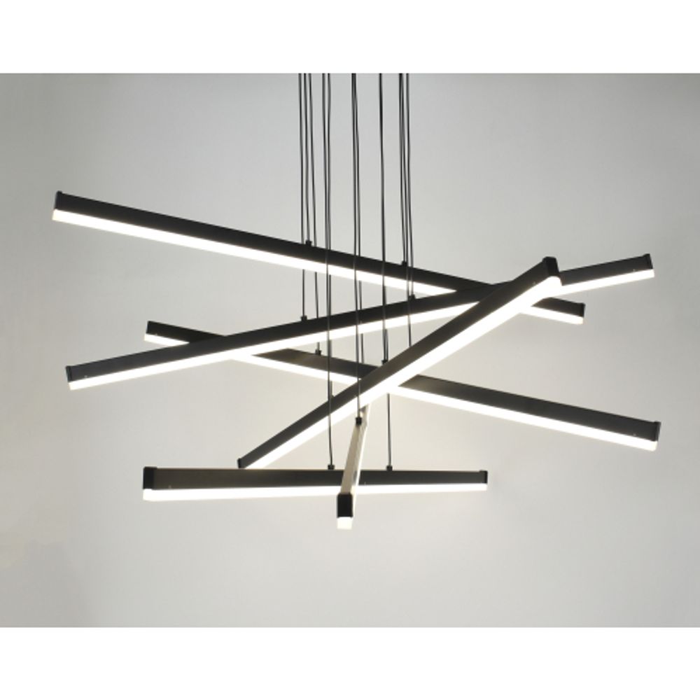 Светильник подвесной (подвес) Rivoli Mabel 6183-201 LED 120 Вт 3000-6000К чёрный светодиодный с пультом | Rivoli