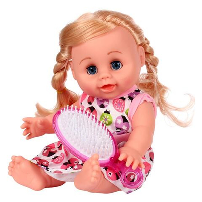 Пупс функциональный с аксесс., коробка 622-1