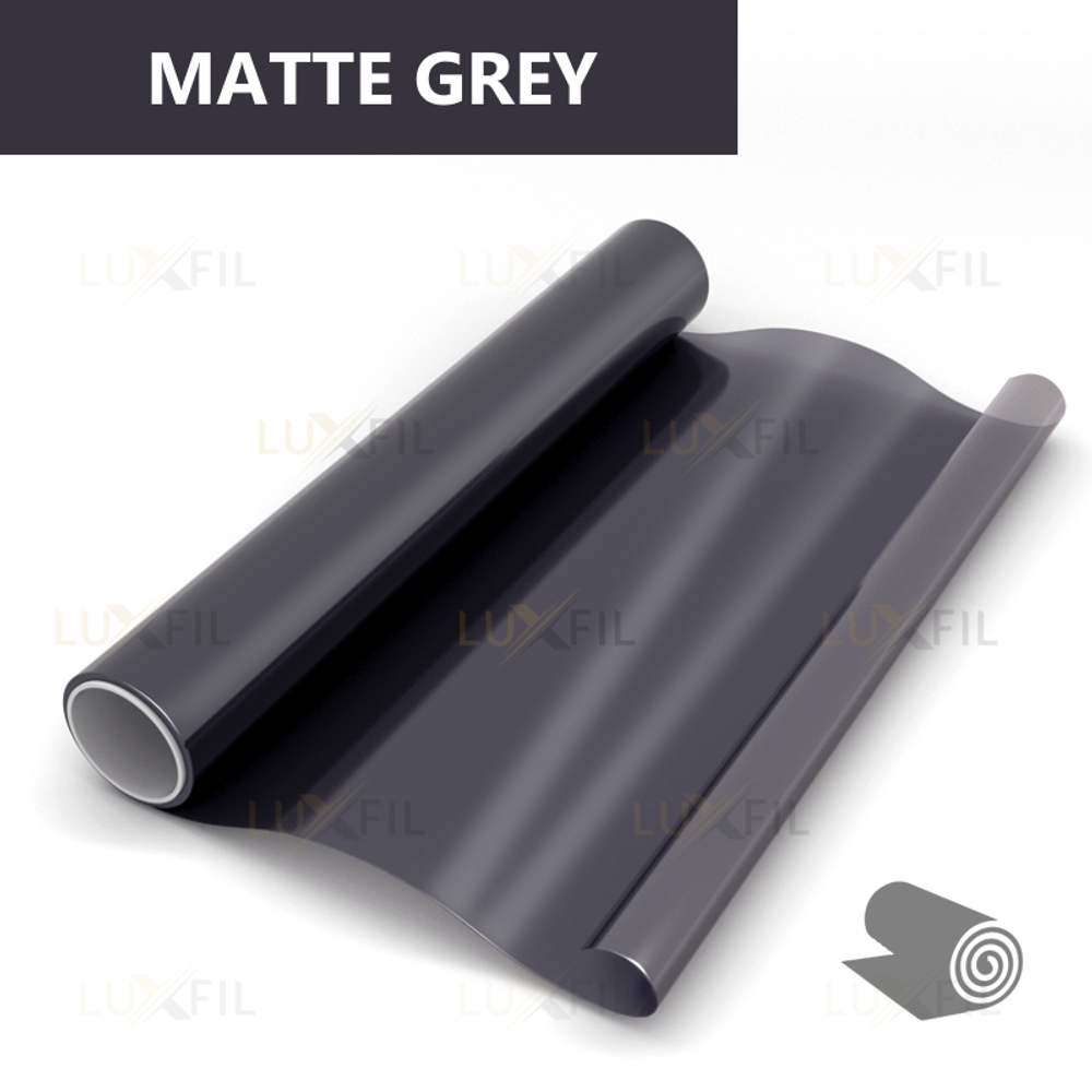 Пленка для окон декоративная MATTE GREY LUXFIL, рулон (размер 1,524x30м.)