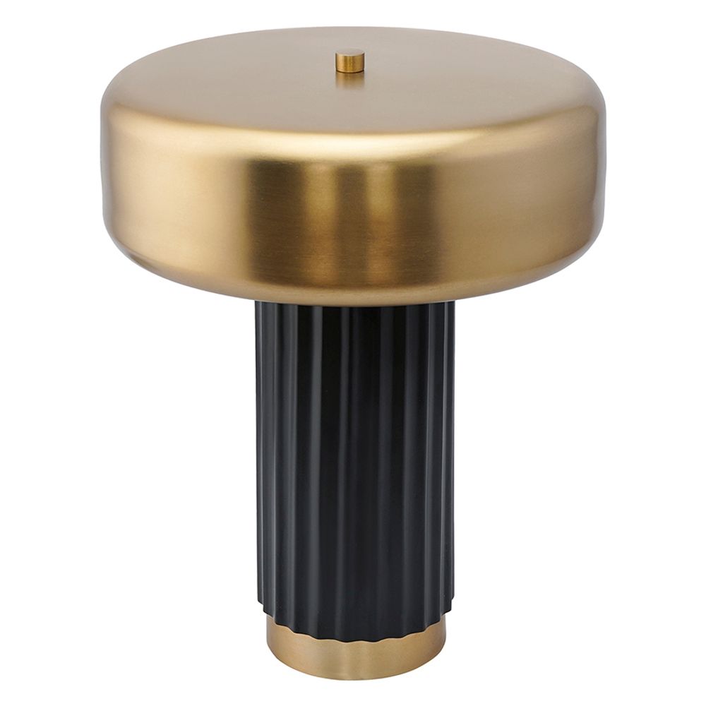 Лампа настольная Stone, Ø27х35 см, черная/золотистая