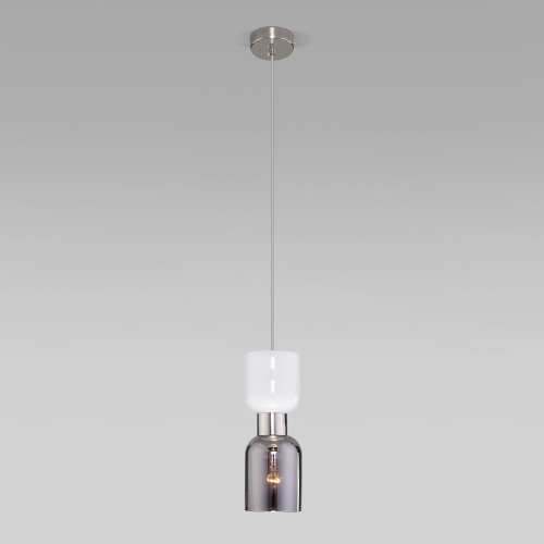 Подвесной светильник со стеклянным плафоном 50118/1 никель