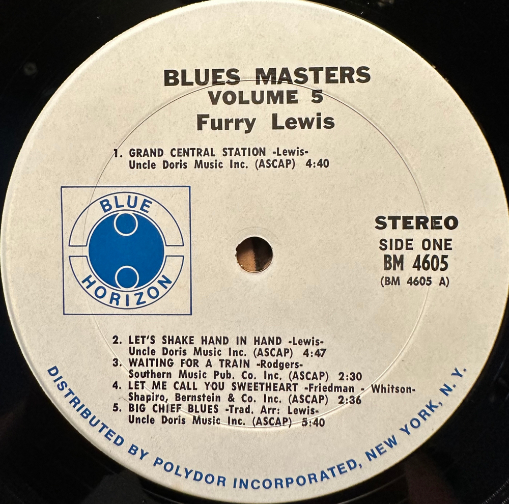 Furry Lewis - Blues Masters (США 1972г.)