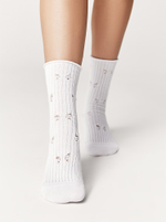 CONTE CLASSIC Носки женские хлопковые (ажурные, без резинки)