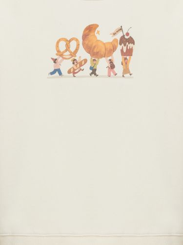 Свитшот 2%TWO круассан молочного цвета