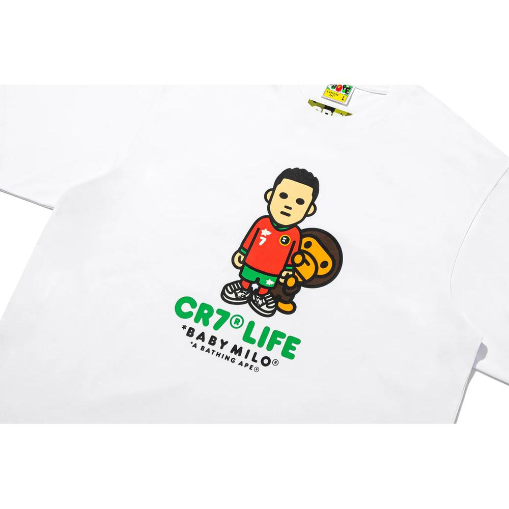 A Bathing Ape Bathing Ape Cr7 Life Футболка Bap Ss26 105 белый