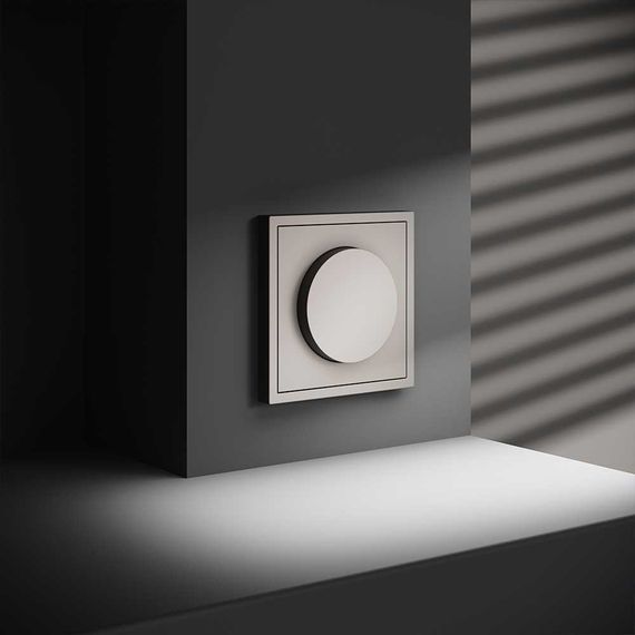 Светорегулятор встраиваемый Voltum S70 поворотно-нажимной 600 Вт, (кашемир) VLS070303