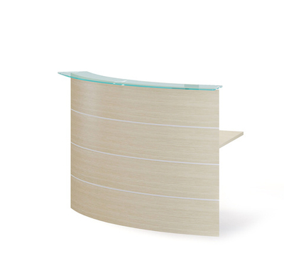 LUNA Стойка с закруглением 60* ДУБ СВЕТЛЫЙ