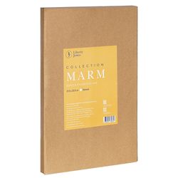 Доска сервировочная Marm, 21,5х33,5 см, белый мрамор/акация