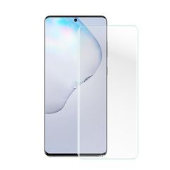 UV Защитное стекло 3D на весь экран 0,33 мм 9H Nano Optics для Samsung Galaxy S20 Ultra  (полный клей) (Прозрачное)