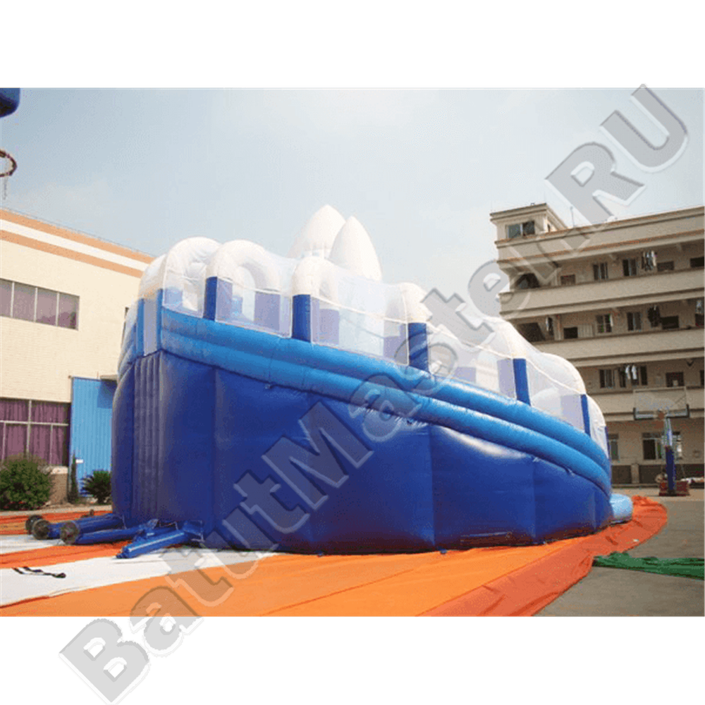 Коммерческий надувной батут «Ледяная гора», 12,5×11,5×9 м