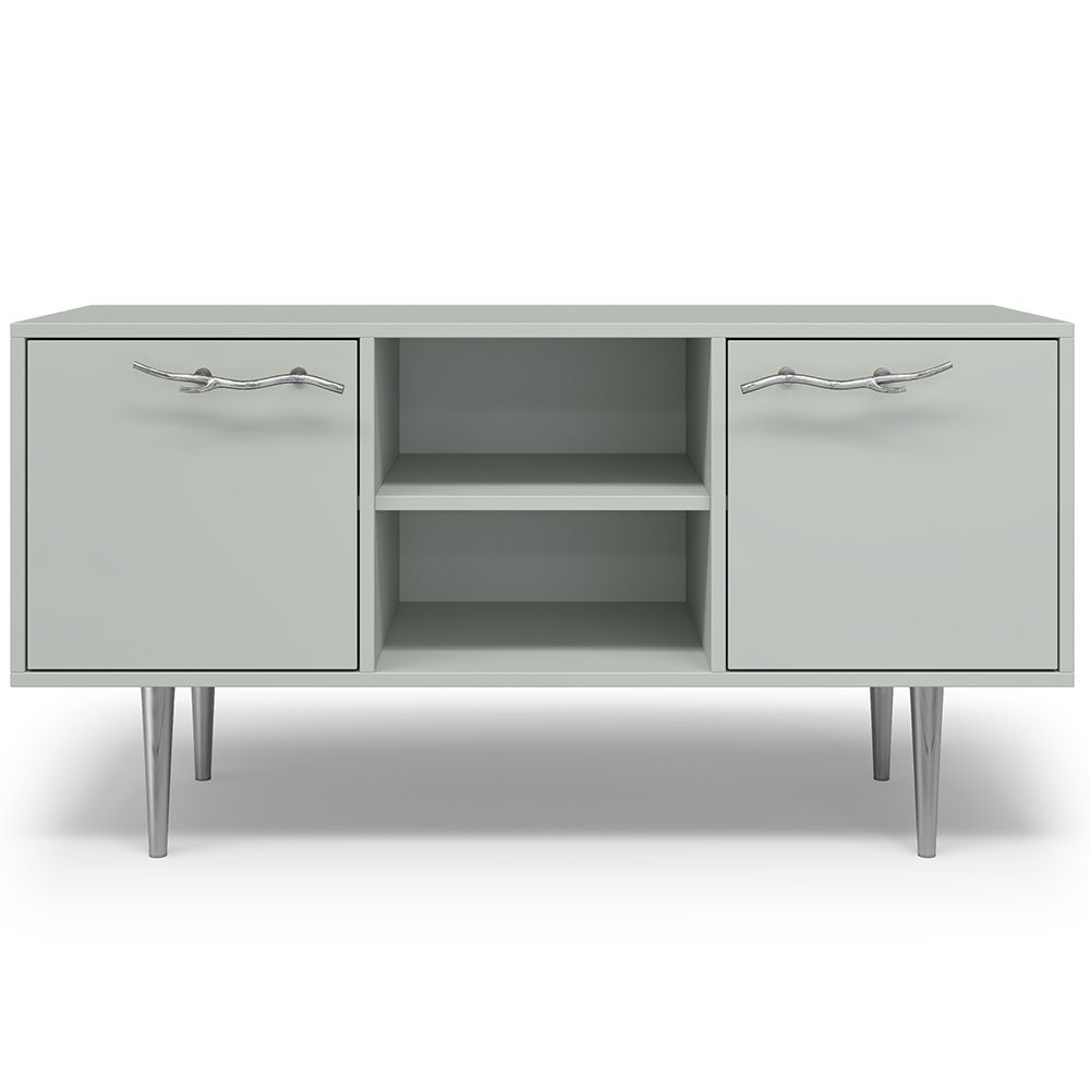 Тумба под ТВ Арт Колор matte 117см Стайл Сильвер Серый дым матовый