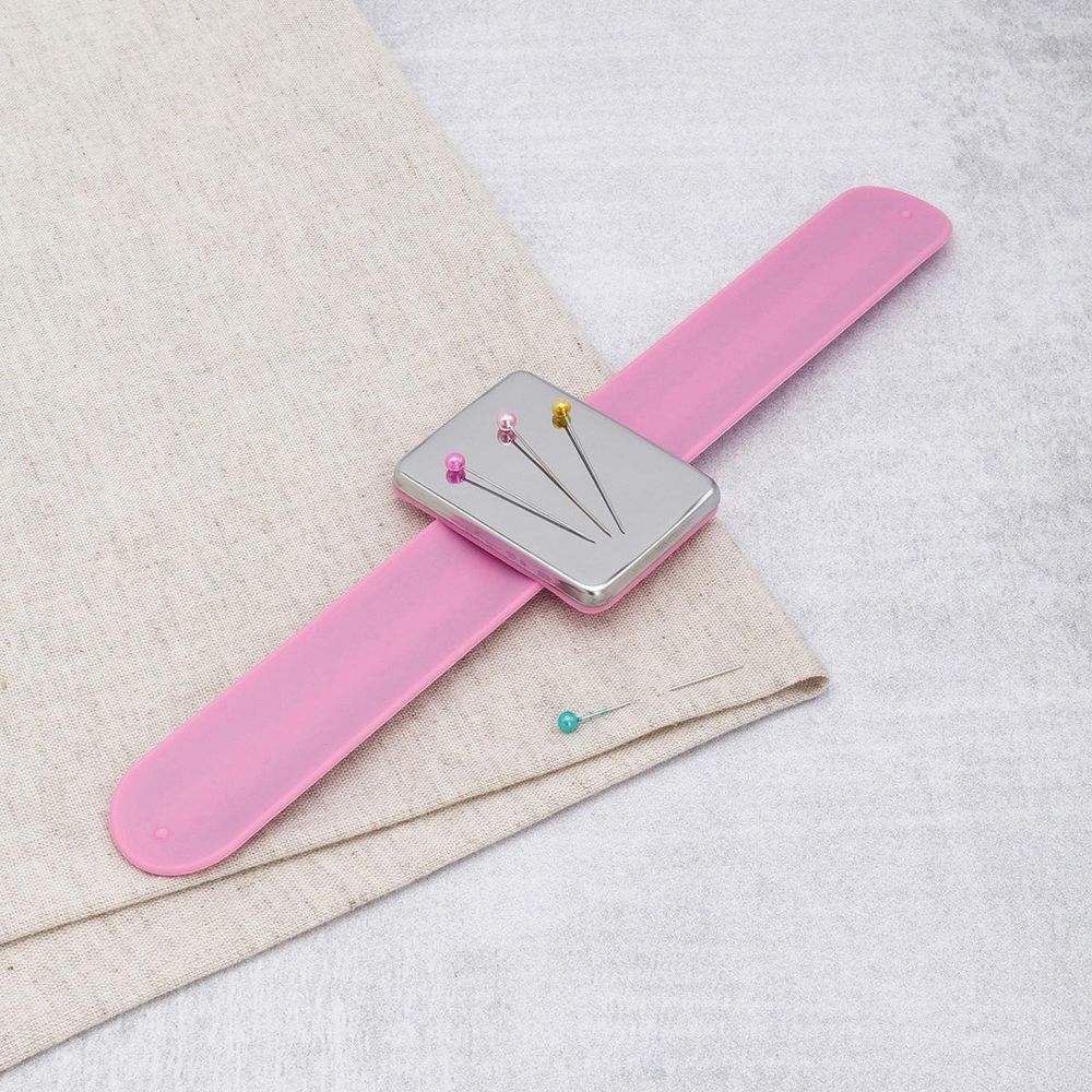 Игольница магнитная на руку, розовый