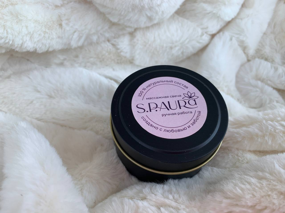 Массажная свеча S.P.Aura "Пион" (100мл)