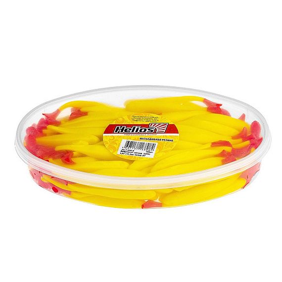 Виброхвост несъедоб. Jumbo 4,95&#39;/12.5 см Yellow RT 100шт. (HS-7-038-N) Helios
