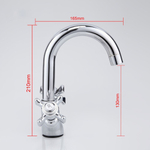 Смеситель для раковины, Frap, с кран-буксой, хром, F1324