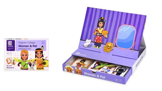 Магнитная игра-одевашка  "Костюмы народов "