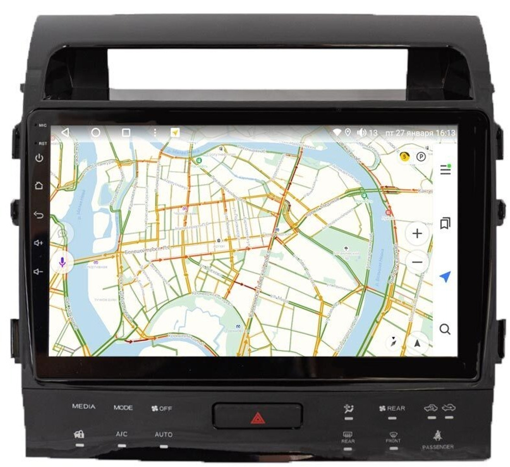 Магнитола для Toyota Land Cruiser 200 2008-2015 (климат на ШГУ, с JBL) - Vaycar VA77-9381-2K на Android 13, 8-ядер, 2K QLED, ТОП процессор, CarPlay,4G SIM-слот