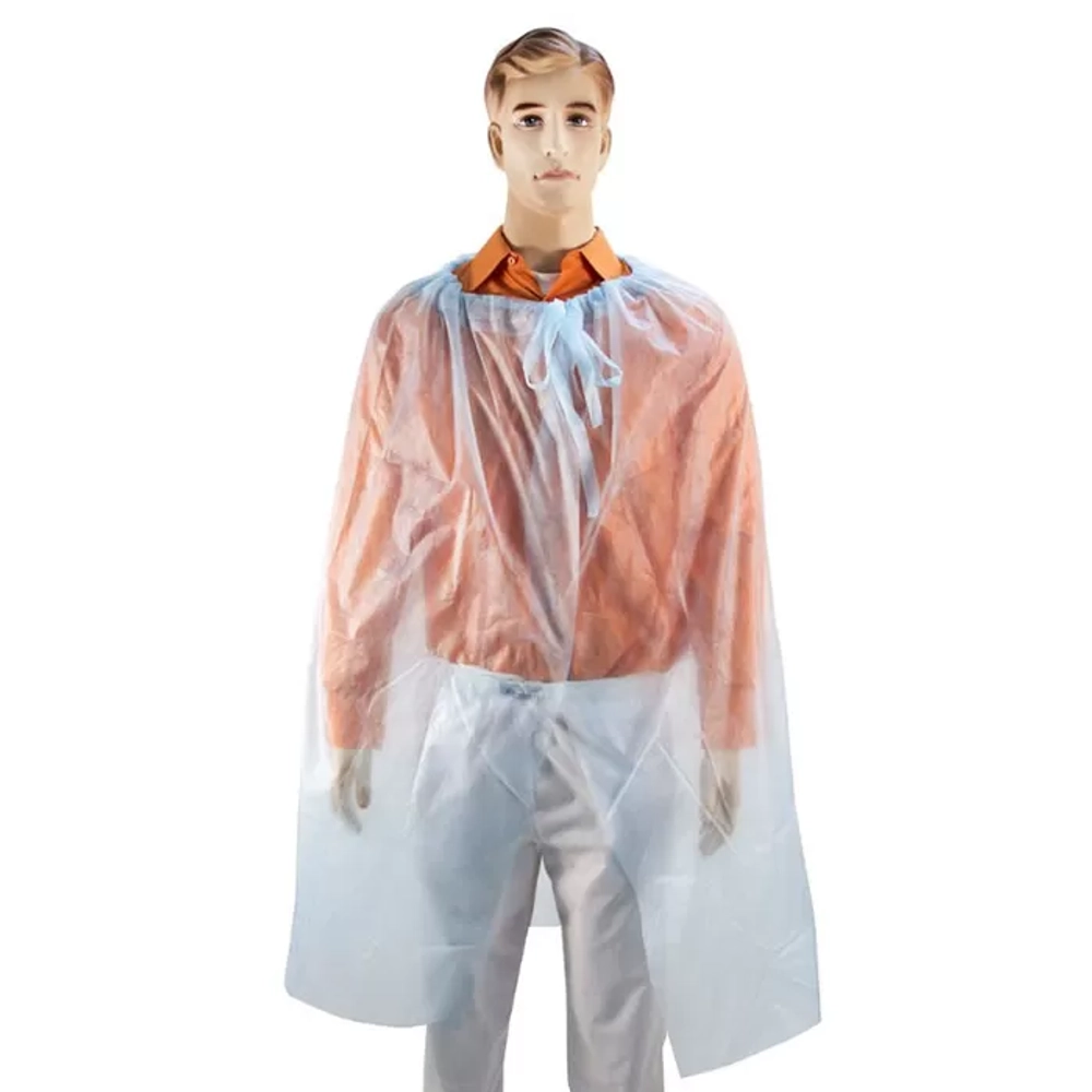 Накидка для пациента 1,6x1,1 спанбонд пл.20 голубая 5 шт