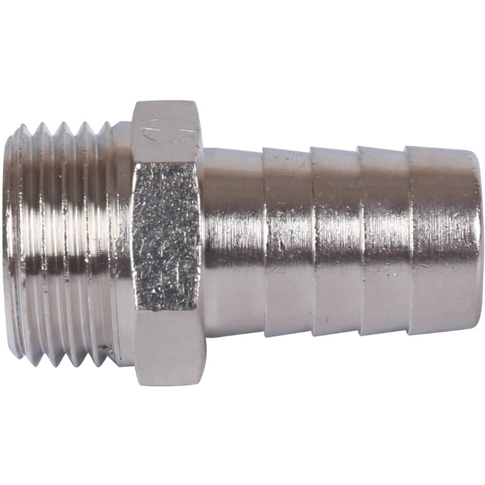 Штуцер НР никелированный 1/2"x16 STOUT