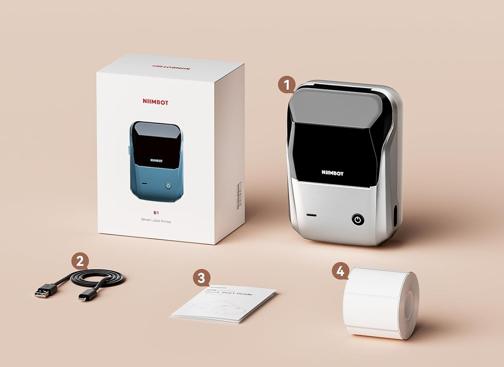 Принтер NIIMBOT B1 Sliver流光银