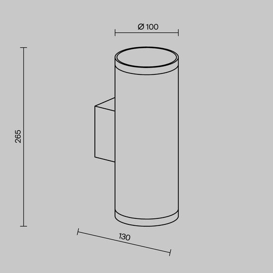 Уличный настенный светильник Outdoor O514WL-L30B3K