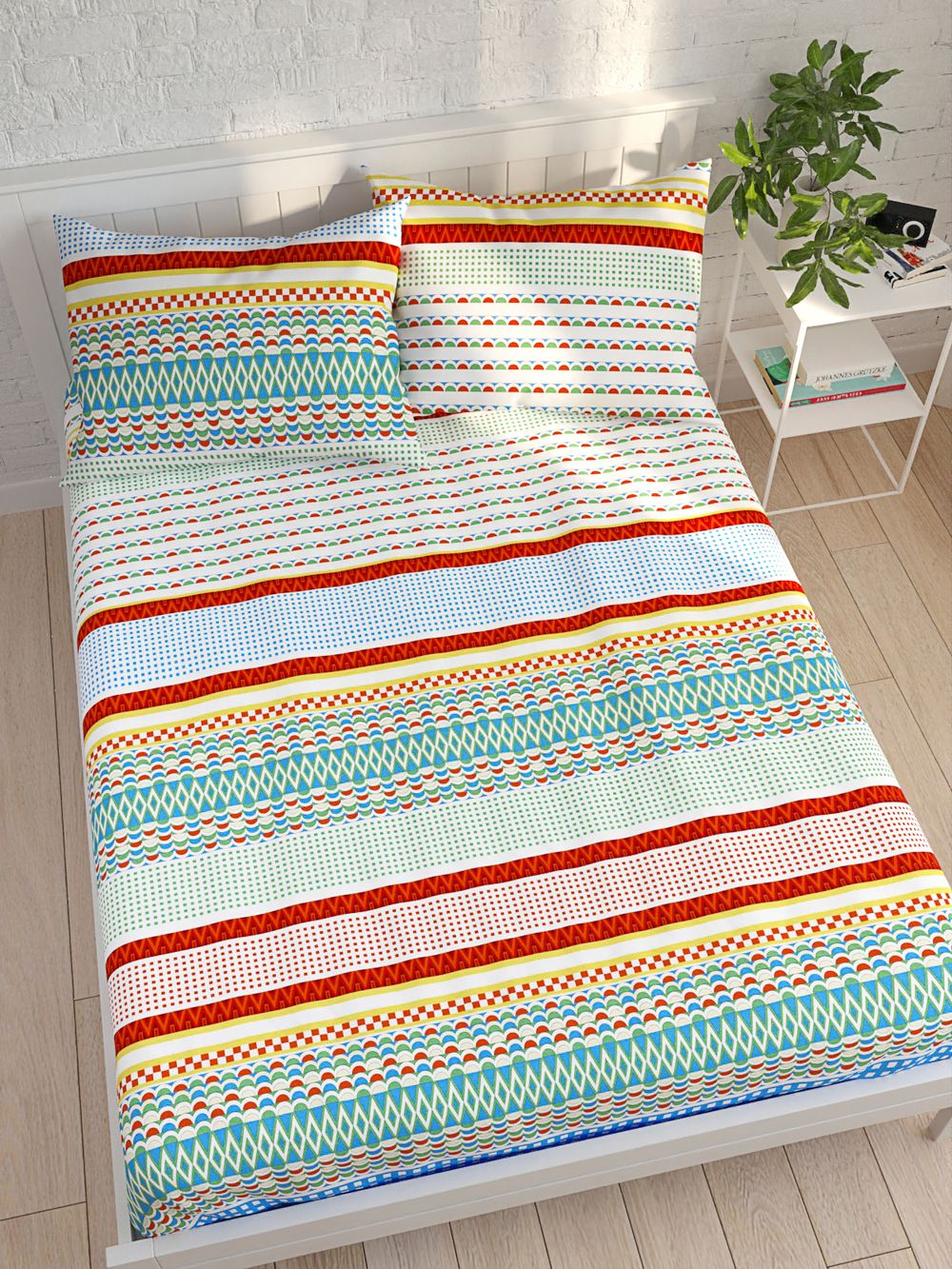 Простынь на резинке Сказка "Москва (компаньон)" 160х200 см, поплин