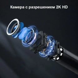 INSKAM Wi-Fi промышленный эндоскоп с 8 мм IP67 водонепроницаемая регулируемая 8 светодиодная камера для осмотра для IOS IPhone Android (1 м)