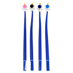 Ручка гелевая "Космонавт", 0,5 мм, синяя, силиконовый гибкий корпус, 4 цвета микс, С-40292