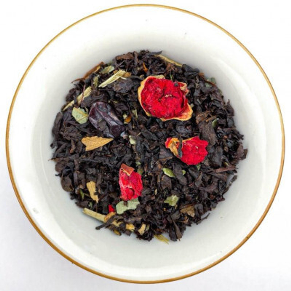 Черный чай BERRY-TEA |  с клюквой | 18гр под стакан | Эконом