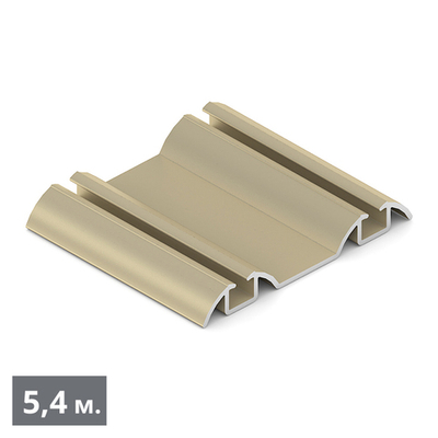 СТАНДАРТ Направляющая нижняя двухполозная (5,40 м) золото матовое (AL) (AS0504) Aristo