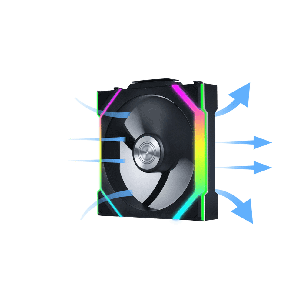 Вентилятор для корпуса Lian Li UNI FAN SL WIRELESS 120 3x120mm with controller Black G99.12SL1W3B.00