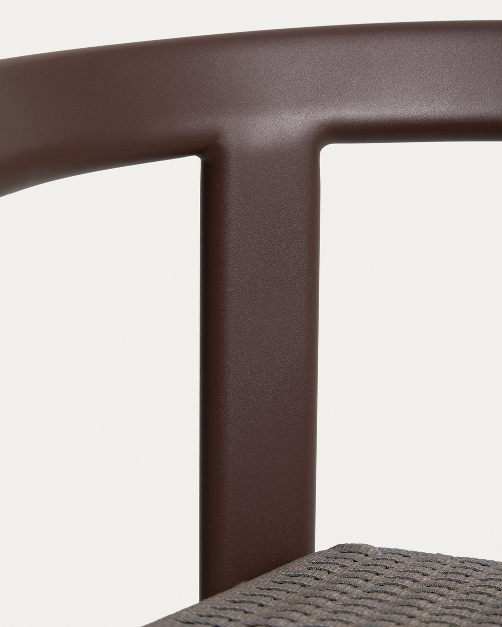 Уличный барный стул Erice из алюминия и веревки коричневого цвета, 75 см