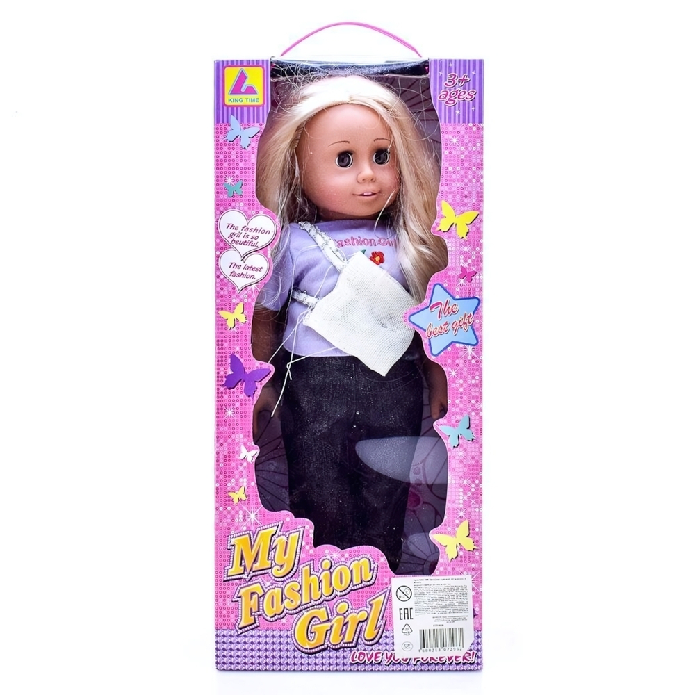 Кукла классич. KING TIME "Девчонка с сумочкой" (45 см, аксесс., в ассорт.)