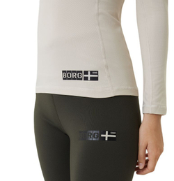 Женская футболка теннисная (dł. Рукава) Björn Borg Sthlm First Layer T-Shirt - moonstruck