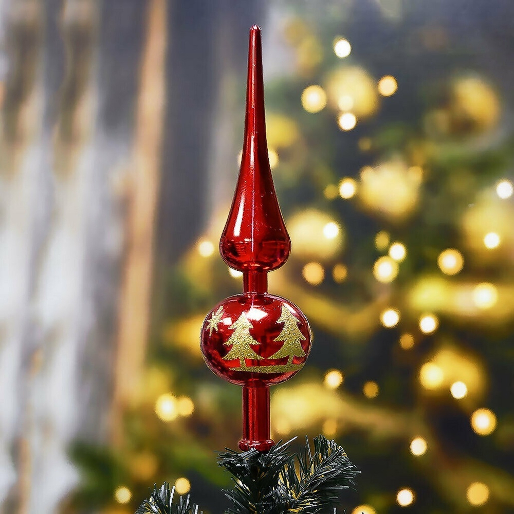 Верхушка на ёлку "Пика" 23см, пластик