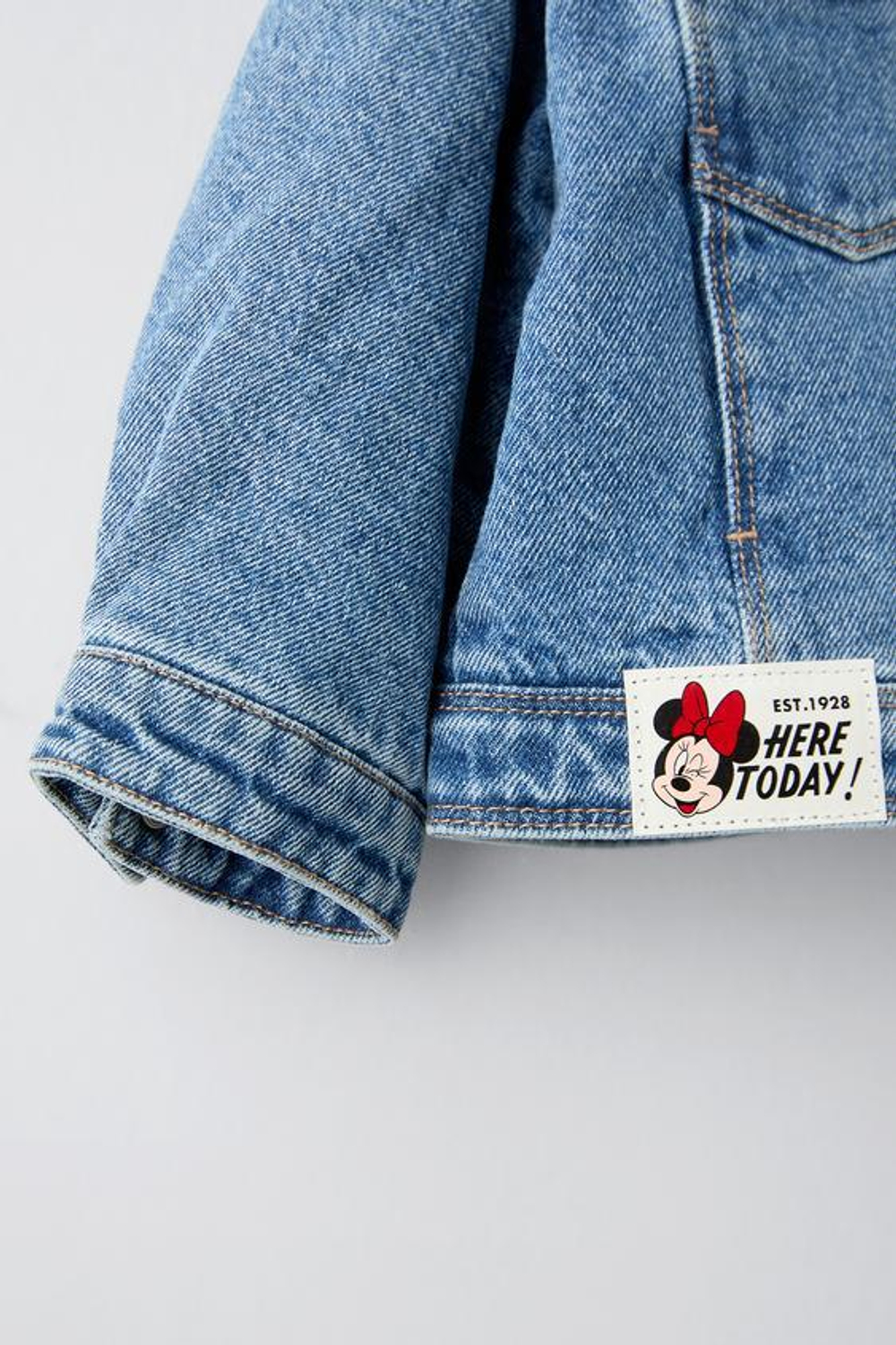Zara mickey denim jacket 2025
