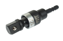 Адаптер 1/4"х1/2" (6.35мм) карданный под шуруповерт JTC
