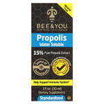 Bee & You, Водорастворимый прополис, без спирта, 30 мл (1 жидк. Унция)