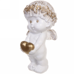 Статуэтка из гипса «Ангел с сердцем» 23см позолота