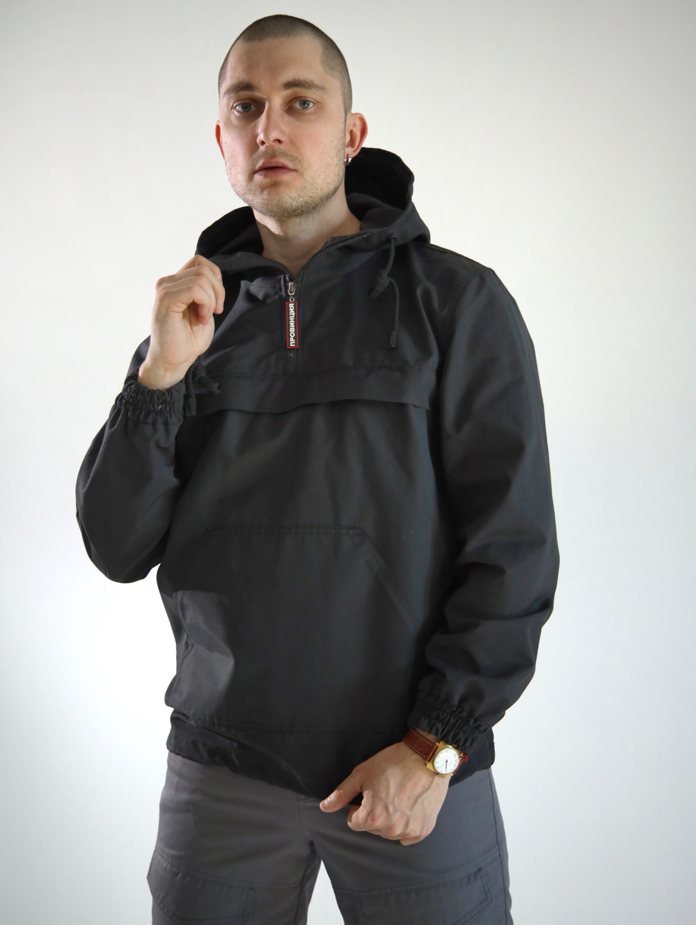 Анорак легкий ПРОВИНЦИЯ черный
