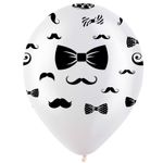 Шар (12"/30 см) Джентельмен, Прозрачный Кристал, 5 ст.