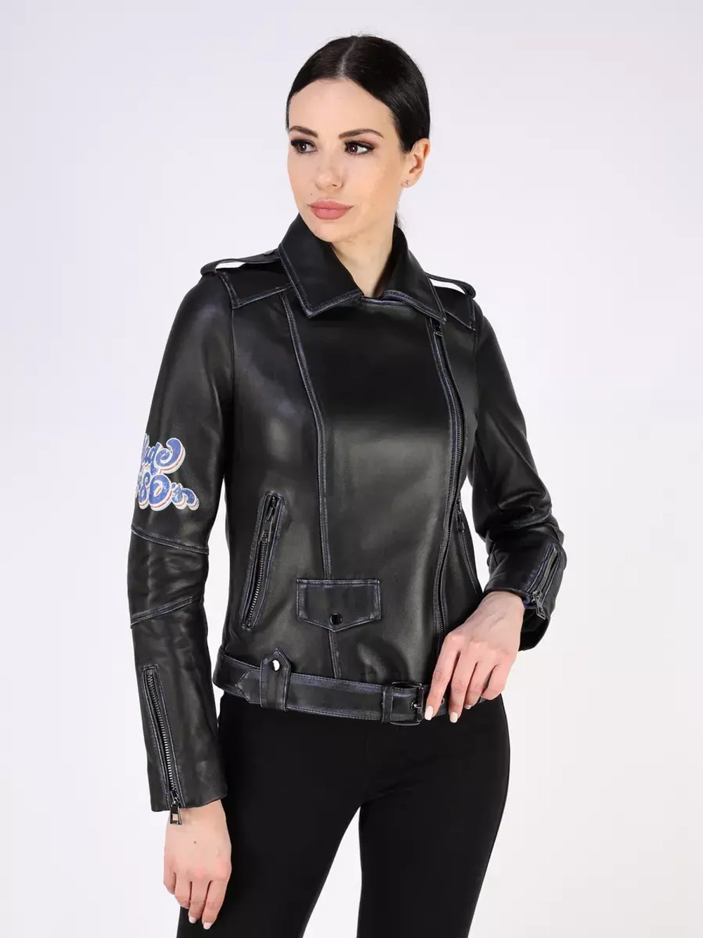 Кожаная куртка демисезонная косуха