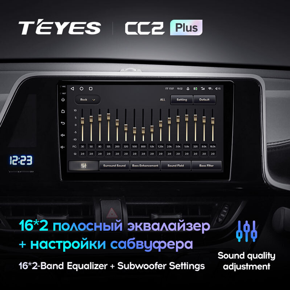 Teyes CC2 Plus 9" для Toyota C-HR 2016-2020 (прав)