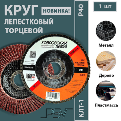 Ковровский абразив Клт-1 125 P40