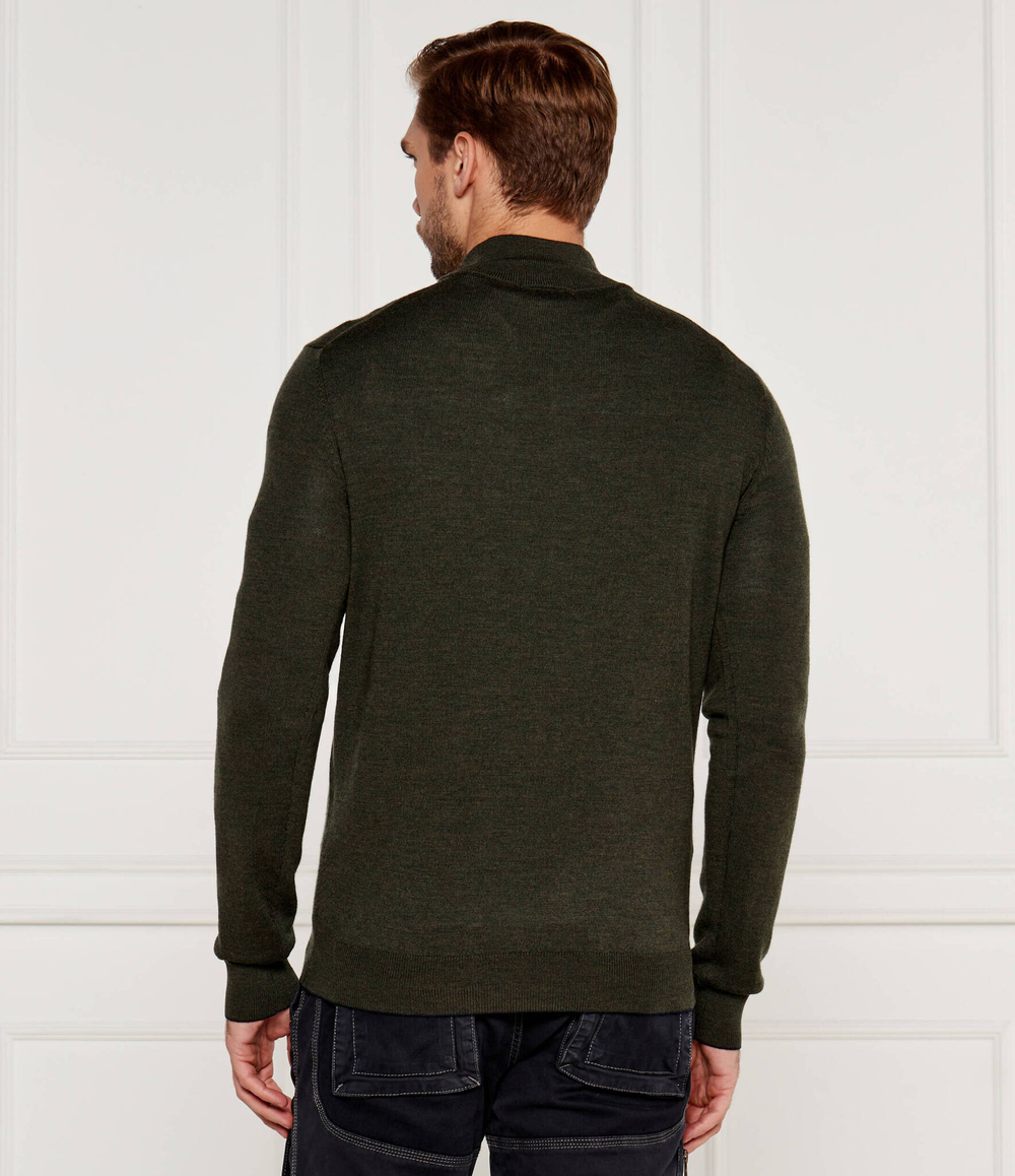 Шерстяной свитер Aeronautica Militare - оливковый(MA1389L415)